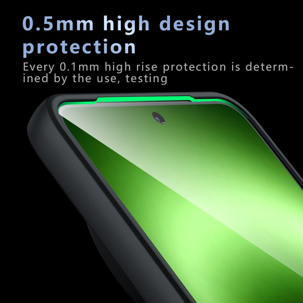 For vivo X300 Ultra 5G Matte Skin-touch Magnetic Case 360° Rotating Kickstand Shockproof TPU + PC Phone Cover - Transparent Black