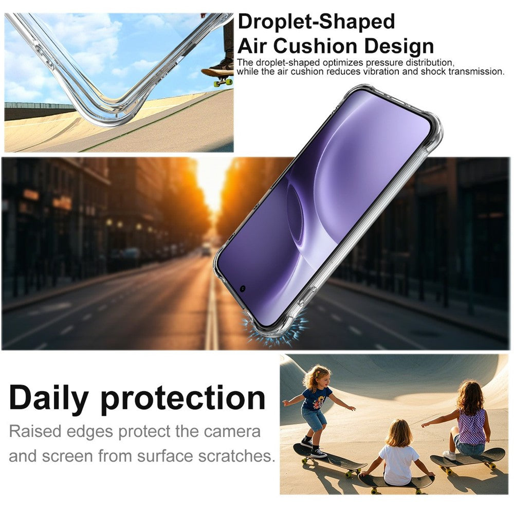 IMAK for vivo X300 Pro 5G Magnetic Case Airbag Shockproof Protection TPU Phone Cover - Transparent