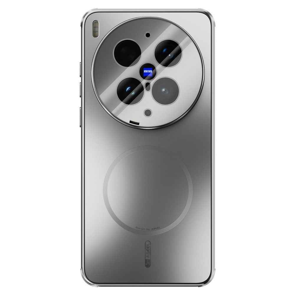 ABEEL For vivo X300 Ultra 5G Magnetic Case TPU PC Cooling Matte Phone Back Cover with Lens Film - Titanium Grey