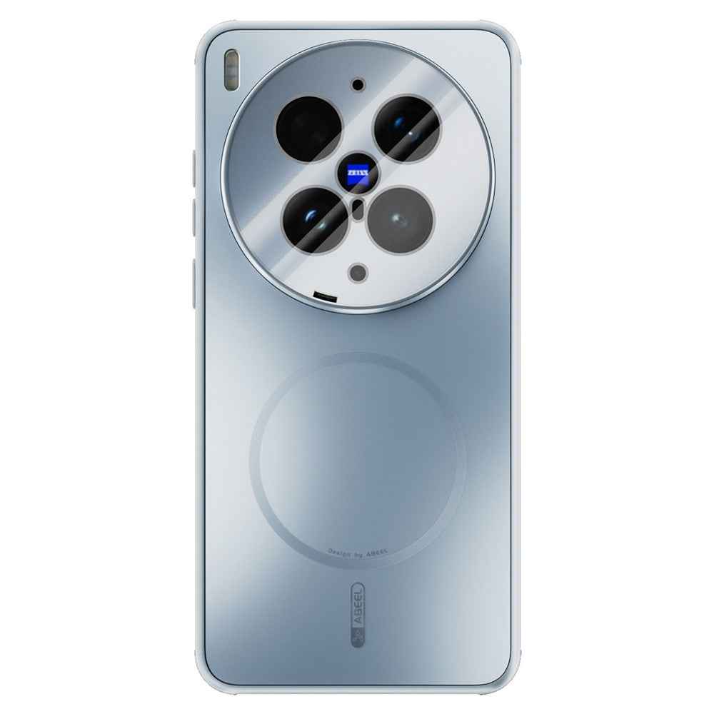 ABEEL For vivo X300 Ultra 5G Magnetic Case TPU PC Cooling Matte Phone Back Cover with Lens Film - Baby Blue