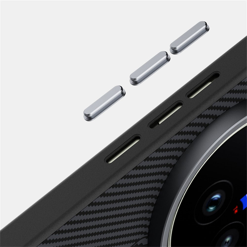 ABEEL For vivo X300 Ultra 5G Magnetic Case PC + TPU + Aluminum Alloy + PU Leather Slim Phone Back Cover - Texture 3