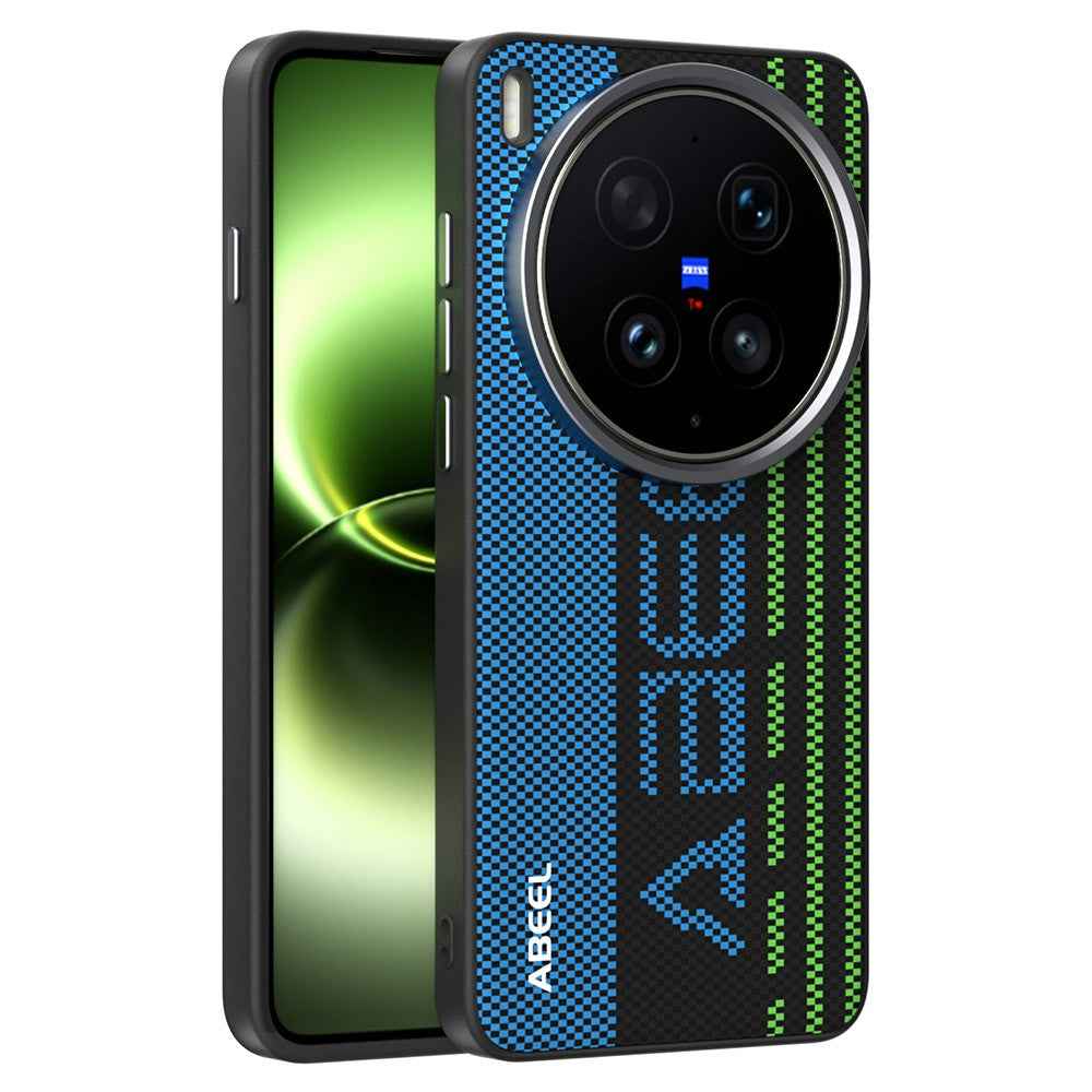 ABEEL For vivo X300 Ultra 5G Magnetic Case Micro-Embossing 6D Printed PC TPU Aluminum Alloy Leather Phone Cover - Outstanding No. 1