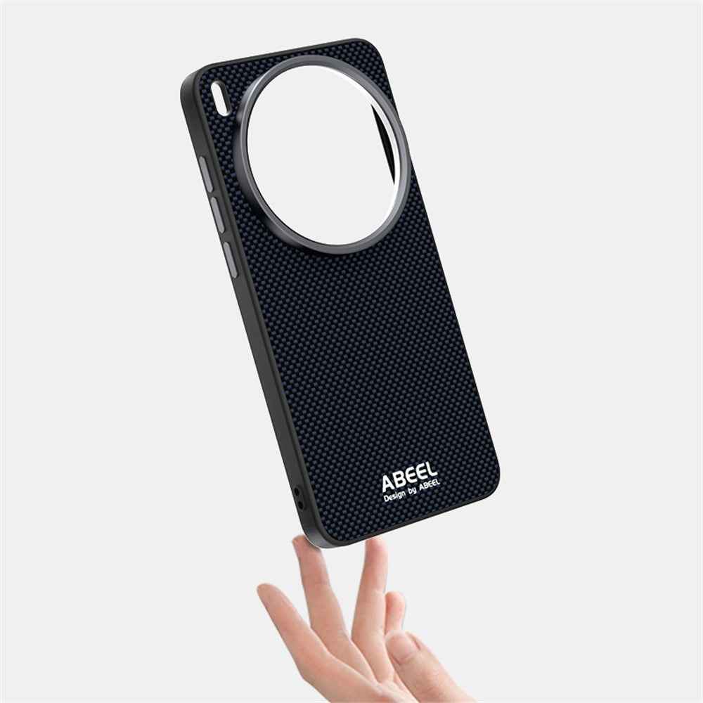 ABEEL For vivo X300 Ultra 5G Magnetic Case Printed PC TPU Aluminum Alloy Leather Phone Cover - Gold