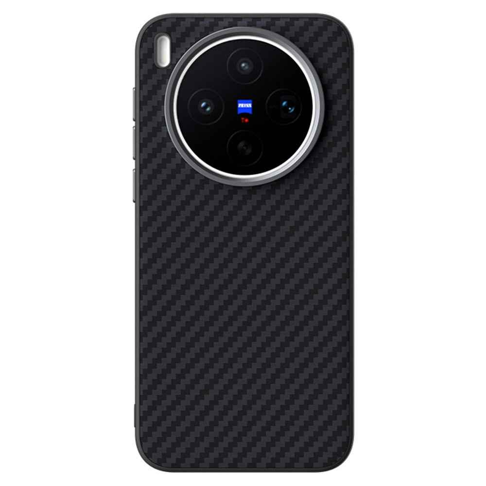 ABEEL For vivo X300s 5G Magnetic Case Carbon Fiber Texture Phone Back Cover - Black