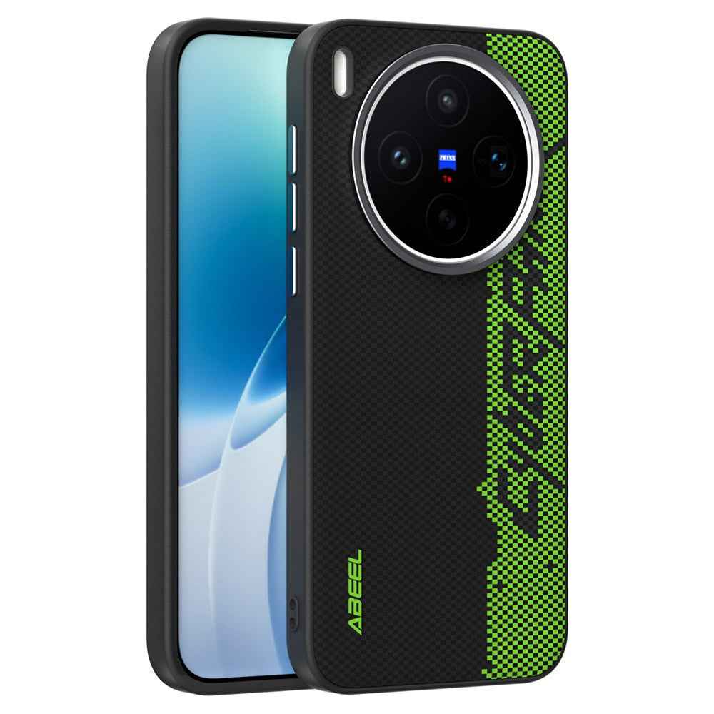 ABEEL For vivo X300s 5G Magnetic Case Micro-Embossing 6D Printed PC TPU Aluminum Alloy Leather Phone Cover - Outstanding No. 3