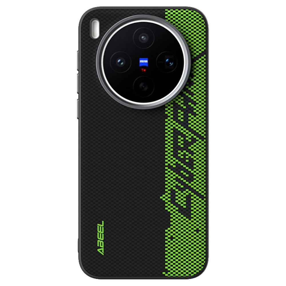 ABEEL For vivo X300s 5G Magnetic Case Micro-Embossing 6D Printed PC TPU Aluminum Alloy Leather Phone Cover - Outstanding No. 3
