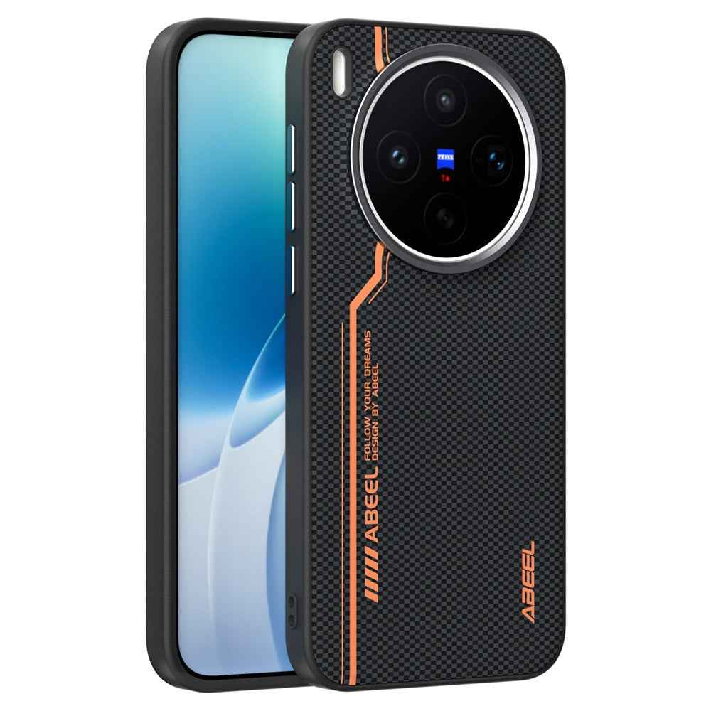 ABEEL For vivo X300s 5G Magnetic Case Micro-Embossing 6D Printed PC TPU Aluminum Alloy Leather Phone Cover - Outstanding No. 2