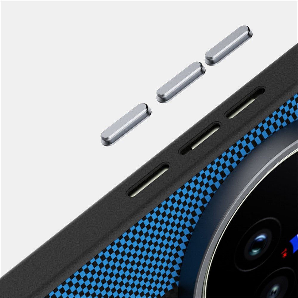 ABEEL For vivo X300s 5G Magnetic Case Micro-Embossing 6D Printed PC TPU Aluminum Alloy Leather Phone Cover - Outstanding No. 2