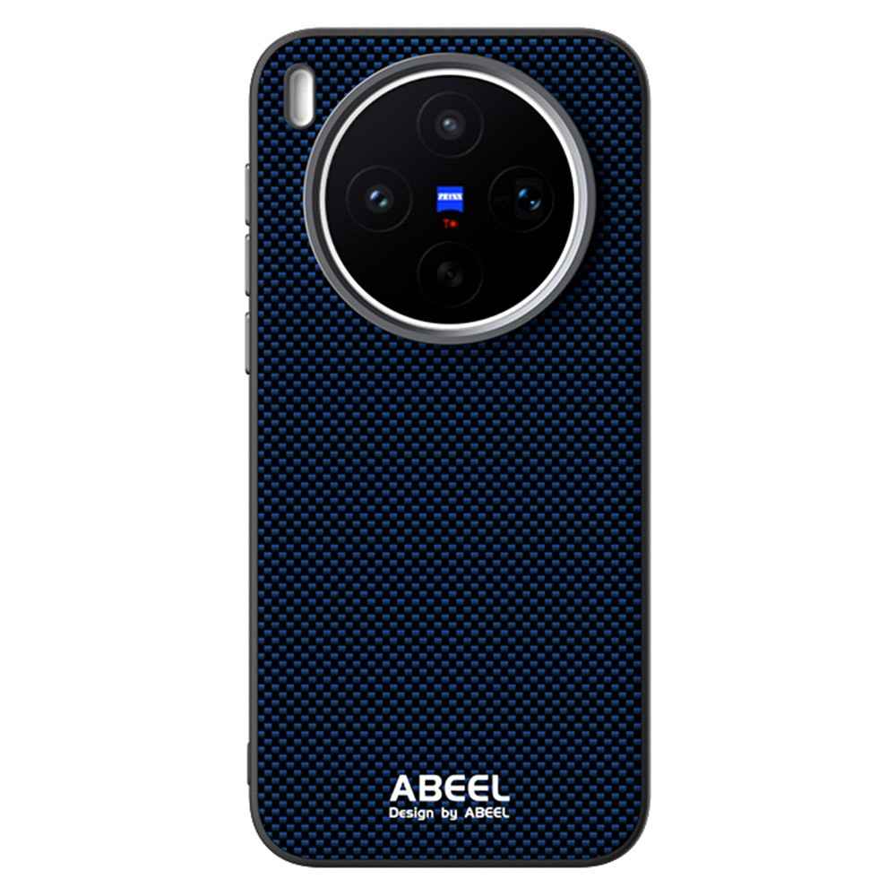ABEEL For vivo X300s 5G Magnetic Case Printed PC TPU Aluminum Alloy Leather Phone Cover - Blue