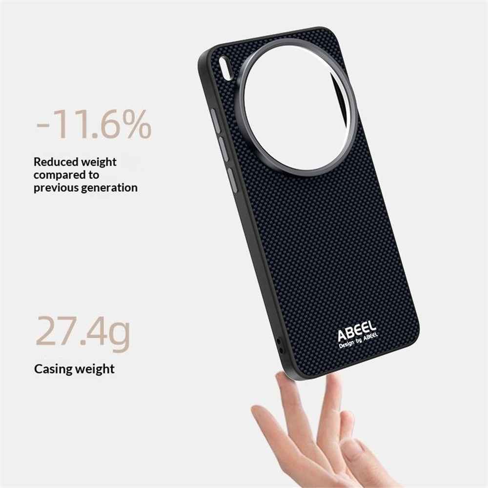ABEEL For vivo X300s 5G Magnetic Case Printed PC TPU Aluminum Alloy Leather Phone Cover - Gold
