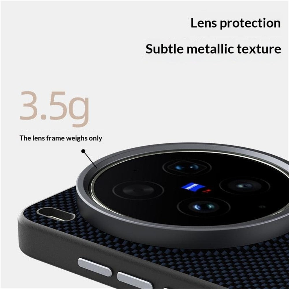 ABEEL For vivo X300s 5G Magnetic Case Printed PC TPU Aluminum Alloy Leather Phone Cover - Gold