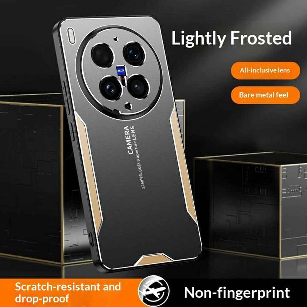 For vivo X300 Ultra 5G Phone Case Aluminium Alloy TPU PC Back Cover - Gold