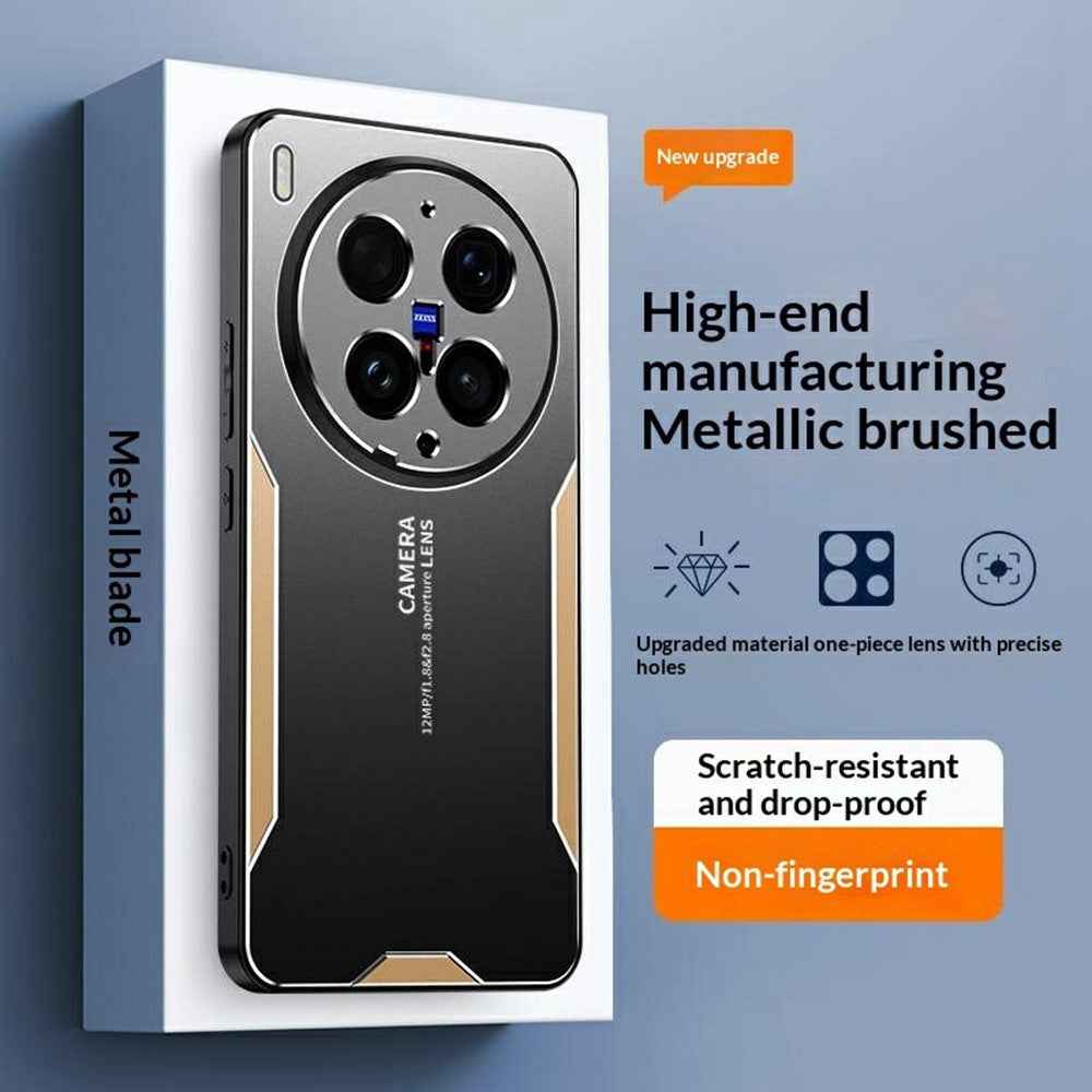 For vivo X300 Ultra 5G Phone Case Aluminium Alloy TPU PC Back Cover - Blue