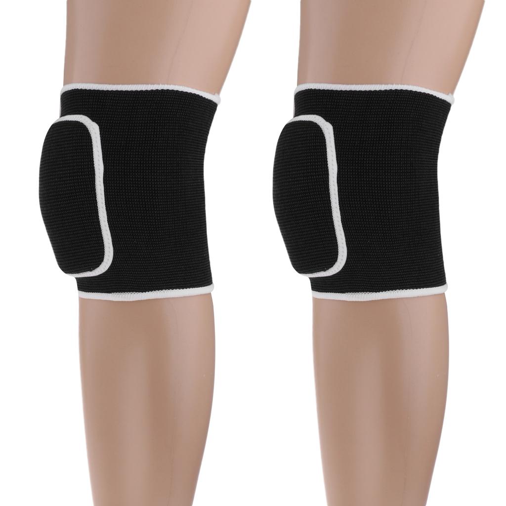 Outdoor Exercise Dance Soccer Roller Skating Protective Knee Sleeve Pad  Black