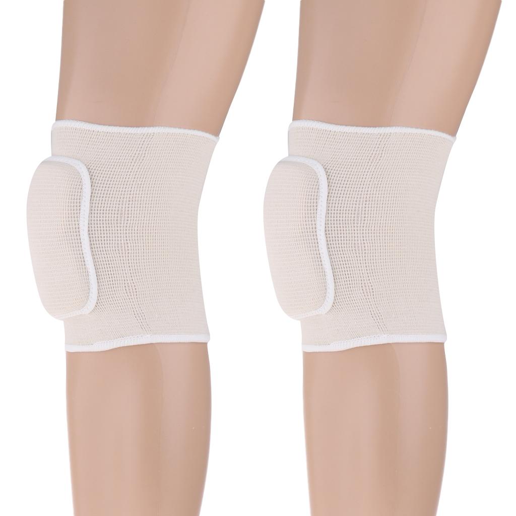 Outdoor Exercise Dance Soccer Roller Skating Protective Knee Sleeve Pad  White