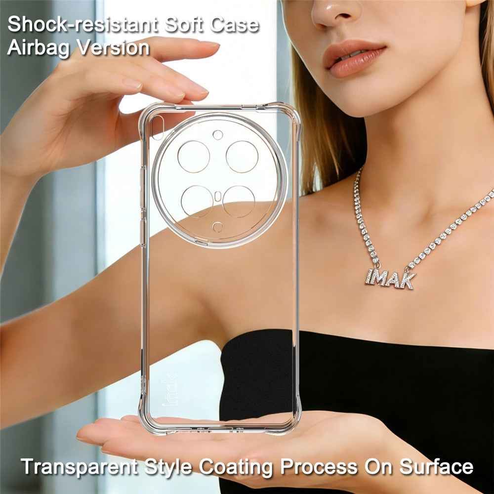 IMAK For vivo X300 Ultra 5G Case TPU Phone Cover Airbag Shockproof Protection - Transparent