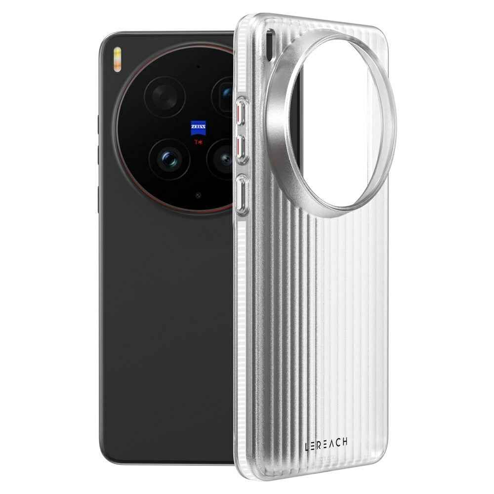 LEREACH TOC Series for vivo X300 Ultra 5G Case Flowing Grid PC Phone Cover - White
