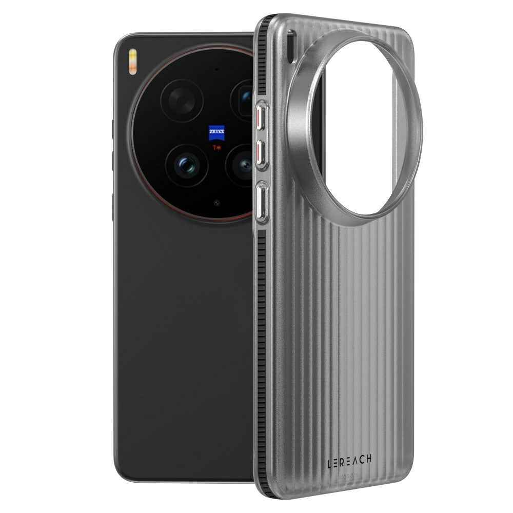 LEREACH TOC Series for vivo X300 Ultra 5G Case Flowing Grid PC Phone Cover - Black