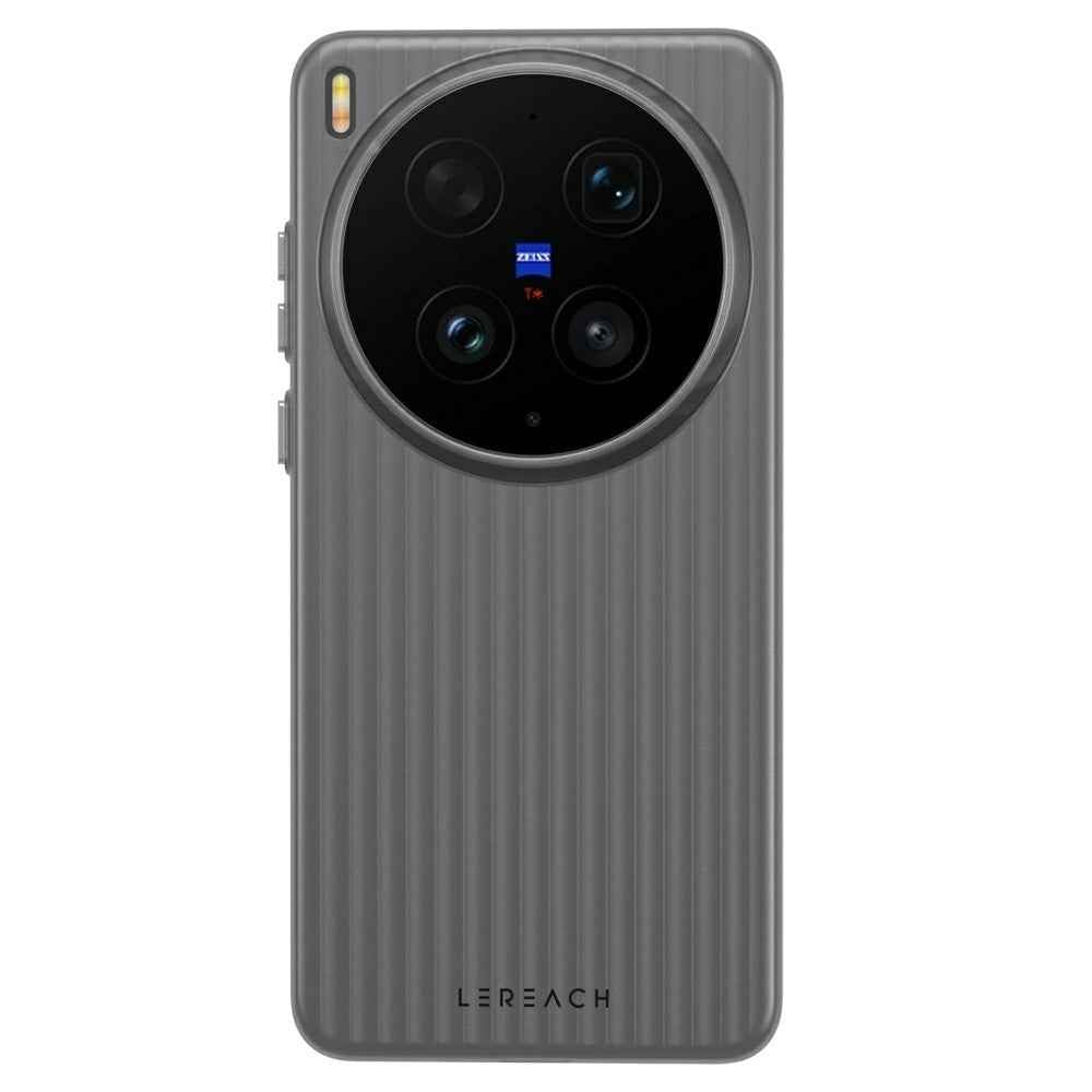 LEREACH TOC Series for vivo X300 Ultra 5G Case Flowing Grid PC Phone Cover - Black