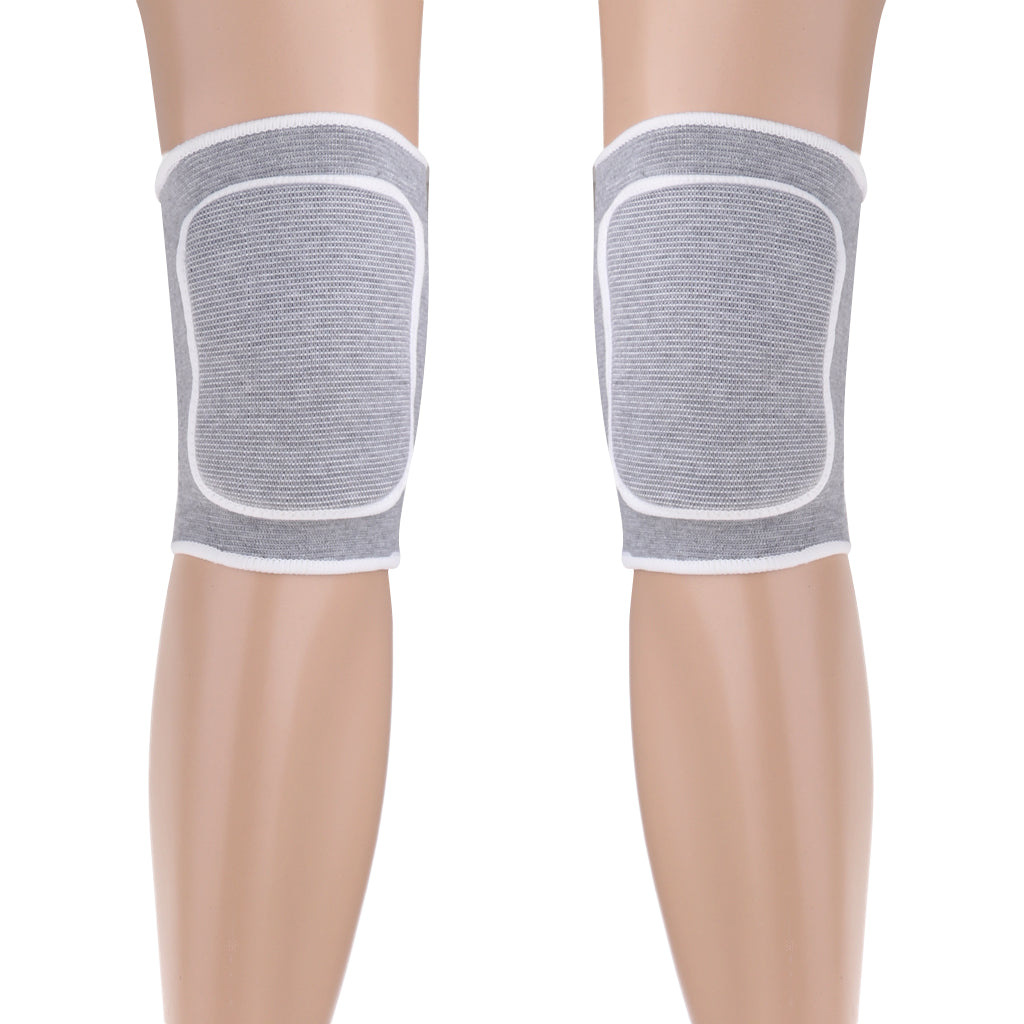 Outdoor Exercise Dance Soccer Roller Skating Protective Knee Sleeve Pad  Gray