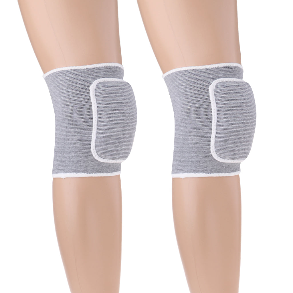 Outdoor Exercise Dance Soccer Roller Skating Protective Knee Sleeve Pad  Gray