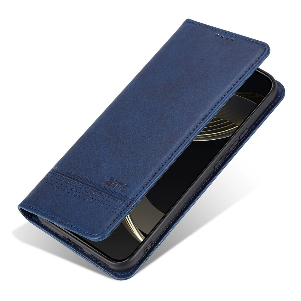 AZNS For vivo X300 Ultra 5G Phone Case Cowhide Texture PU Leather Wallet Phone Cover - Blue