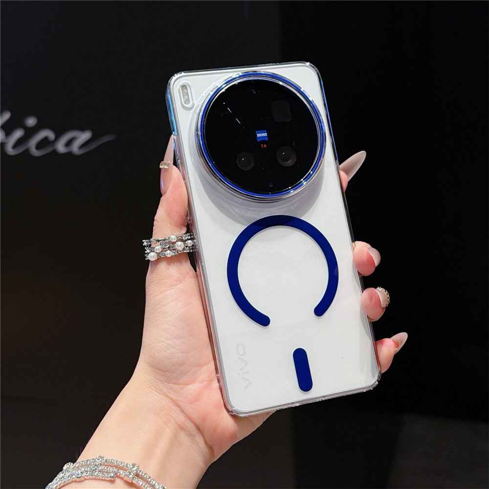 For vivo X300 Ultra 5G Magnetic Case Protective TPU + PC Phone Cover - Dark Blue
