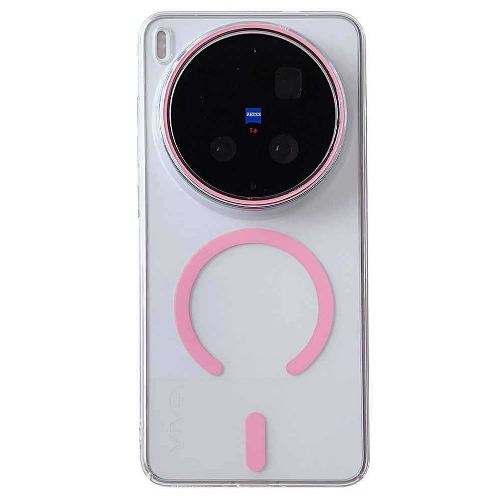 For vivo X300 Ultra 5G Magnetic Case Protective TPU + PC Phone Cover - Pink