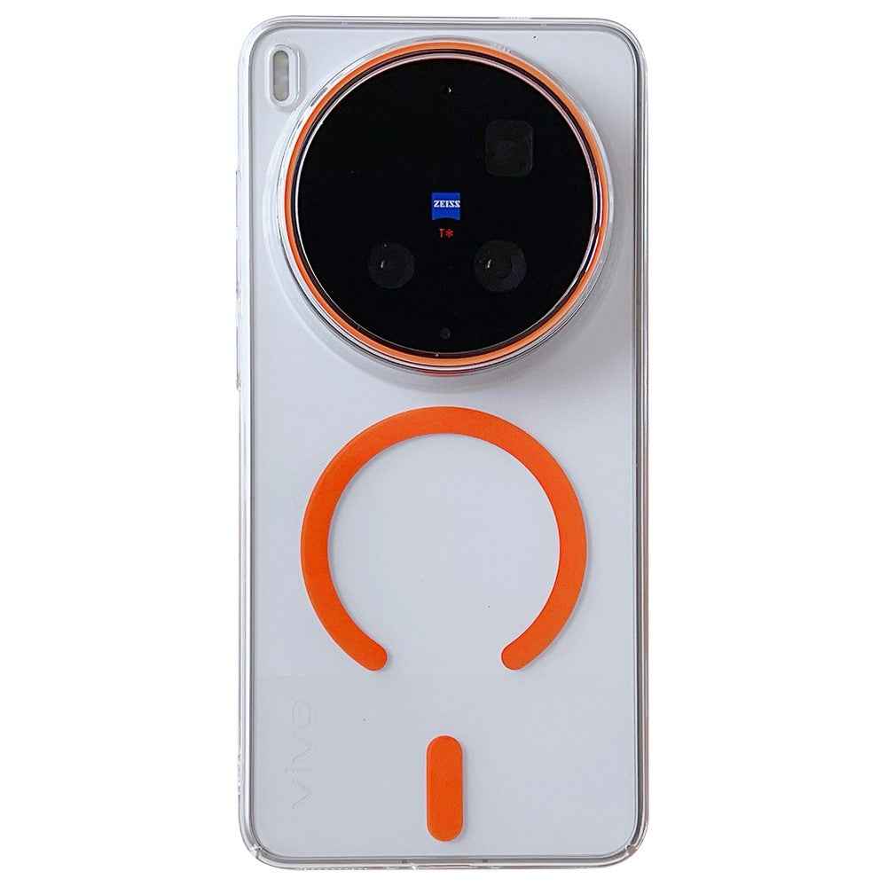 For vivo X300 Ultra 5G Magnetic Case Protective TPU + PC Phone Cover - Orange