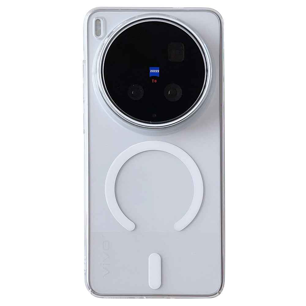 For vivo X300 Ultra 5G Magnetic Case Protective TPU + PC Phone Cover - White