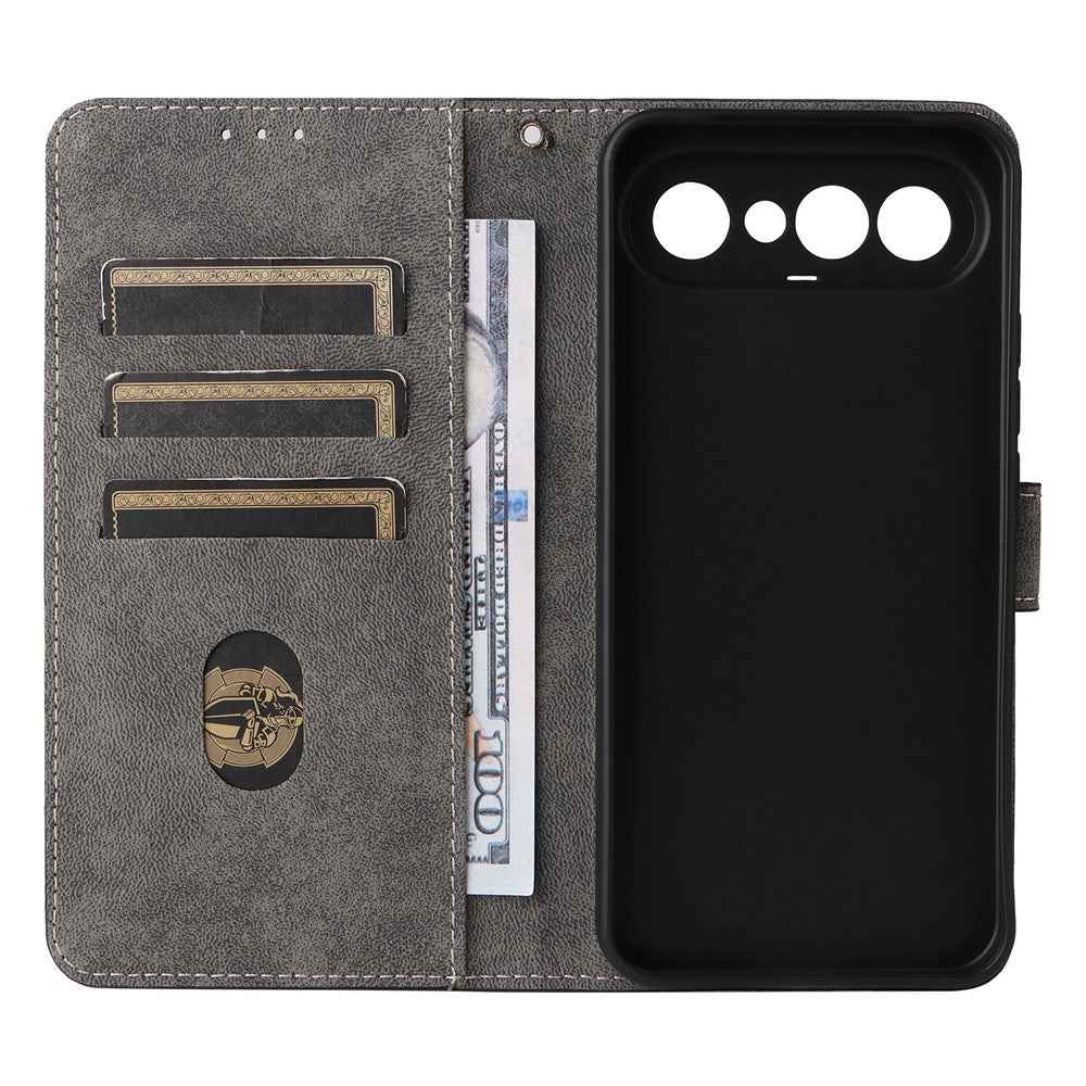 For vivo X300 FE 5G / S50 Pro mini 5G Wallet RFID Blocking PU Leather Phone Cover Stand with Strap - Black