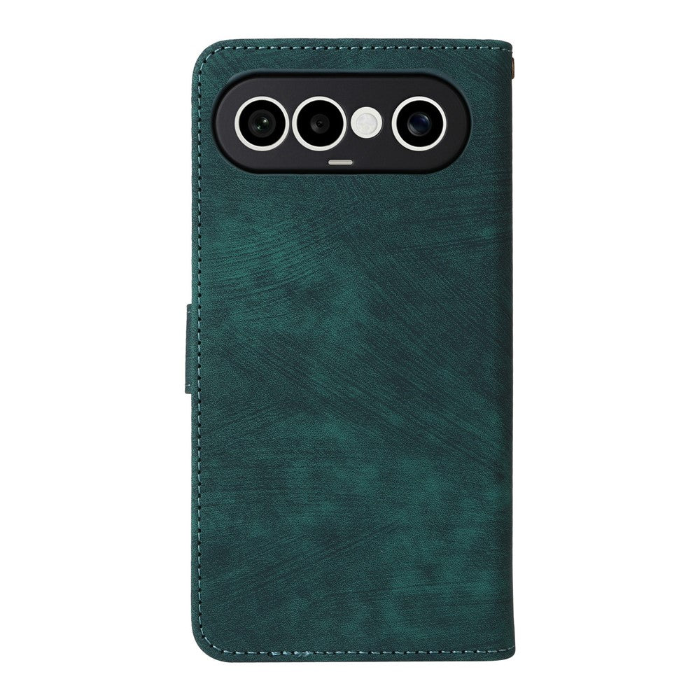For vivo X300 FE 5G / S50 Pro mini 5G Wallet RFID Blocking PU Leather Phone Cover Stand with Strap - Green