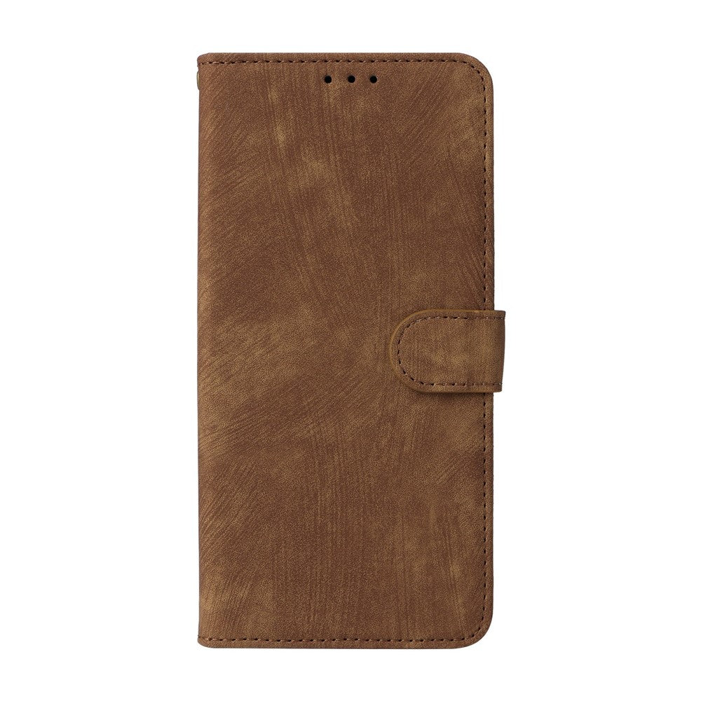 For vivo X300 FE 5G / S50 Pro mini 5G Wallet RFID Blocking PU Leather Phone Cover Stand with Strap - Brown