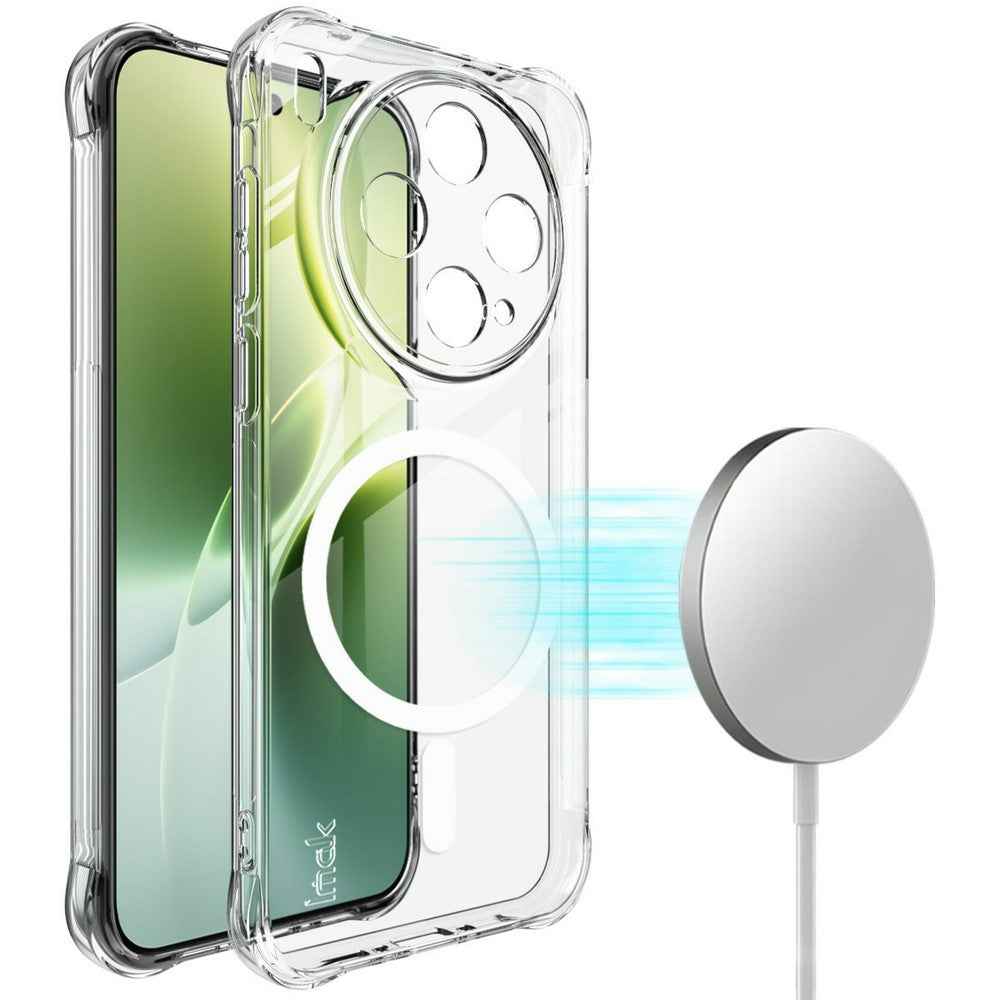 IMAK for vivo X300s 5G Magnetic Case Airbag Shockproof Protection TPU Phone Cover - Transparent