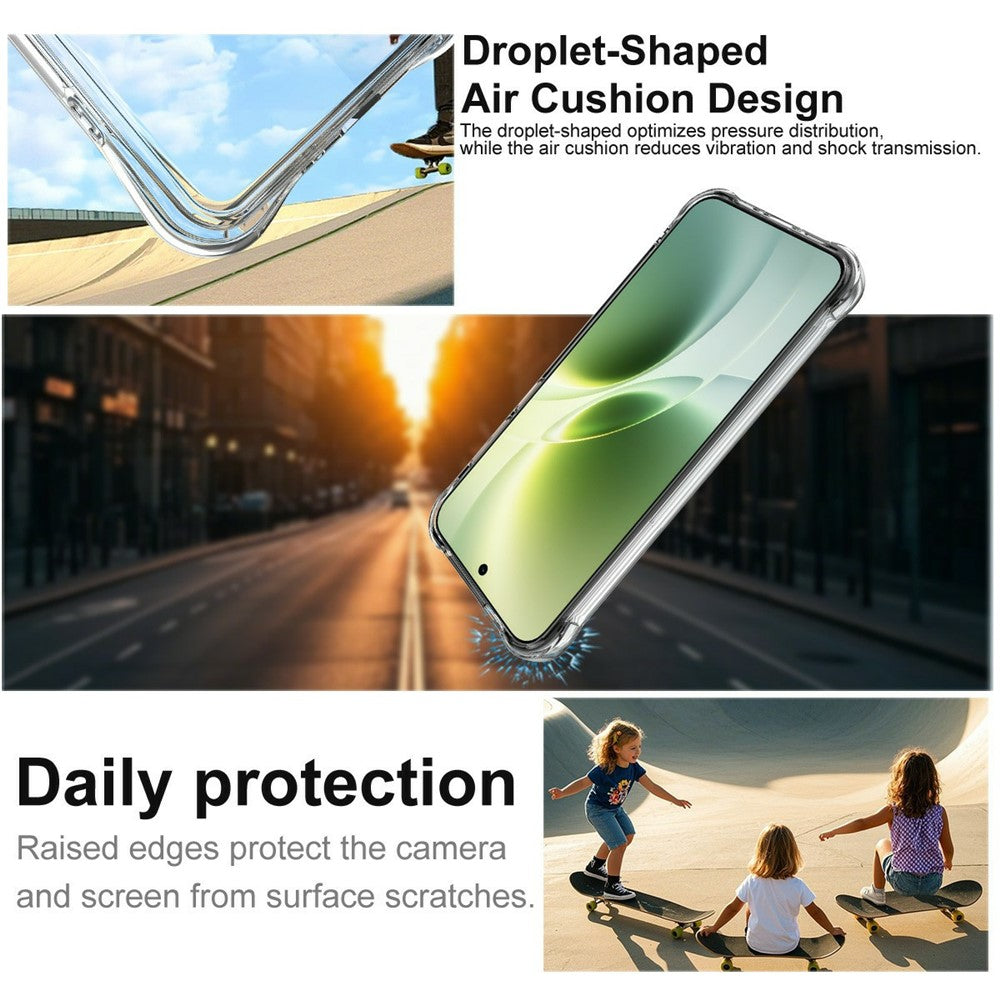 IMAK for vivo X300s 5G Magnetic Case Airbag Shockproof Protection TPU Phone Cover - Transparent