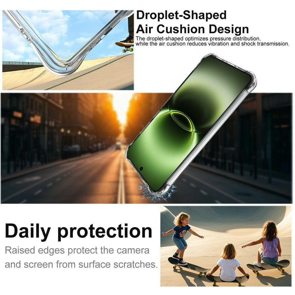 IMAK for vivo X300 Ultra 5G Magnetic Case Airbag Shockproof Protection TPU Phone Cover - Transparent