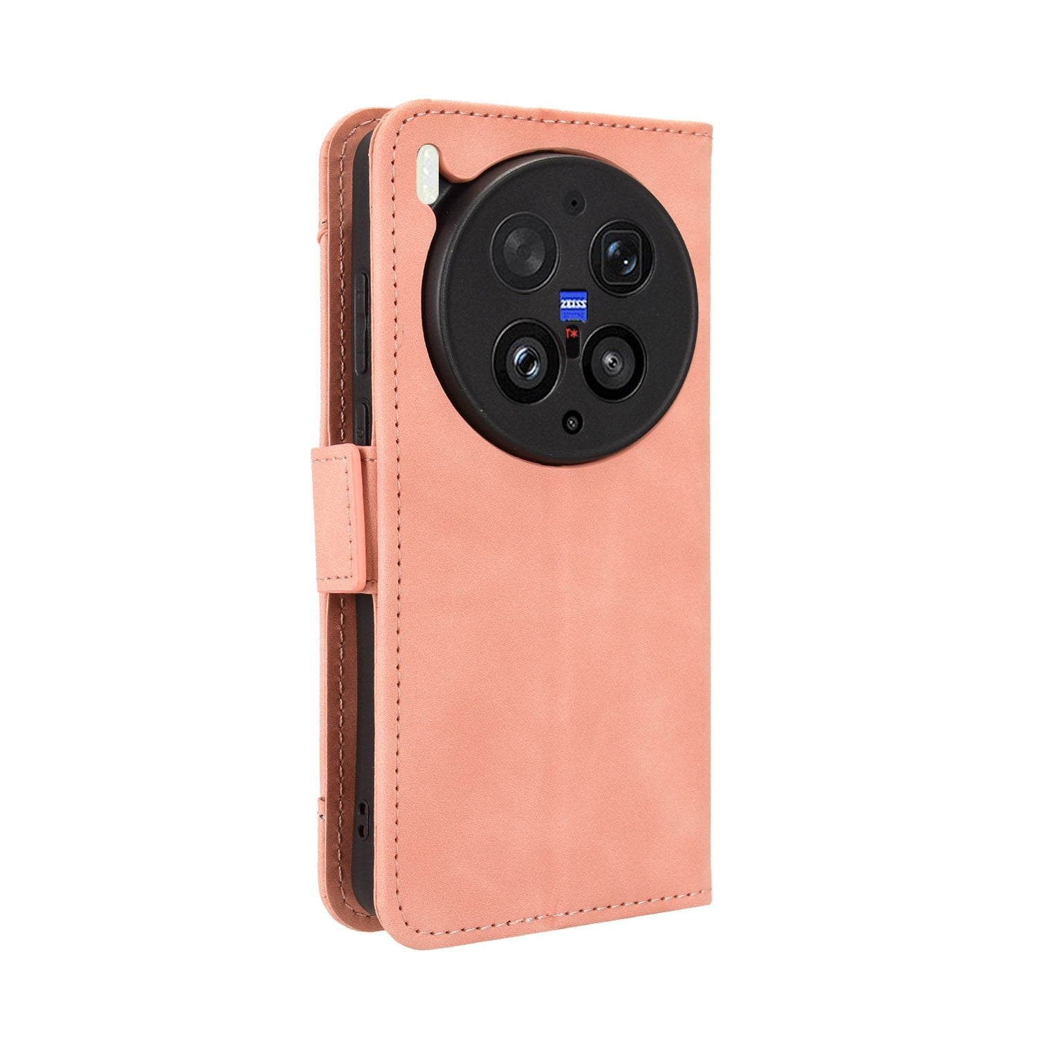For vivo X300 Ultra 5G Leather Case Phone Wallet Cover with Multiple Card Slots - Pink