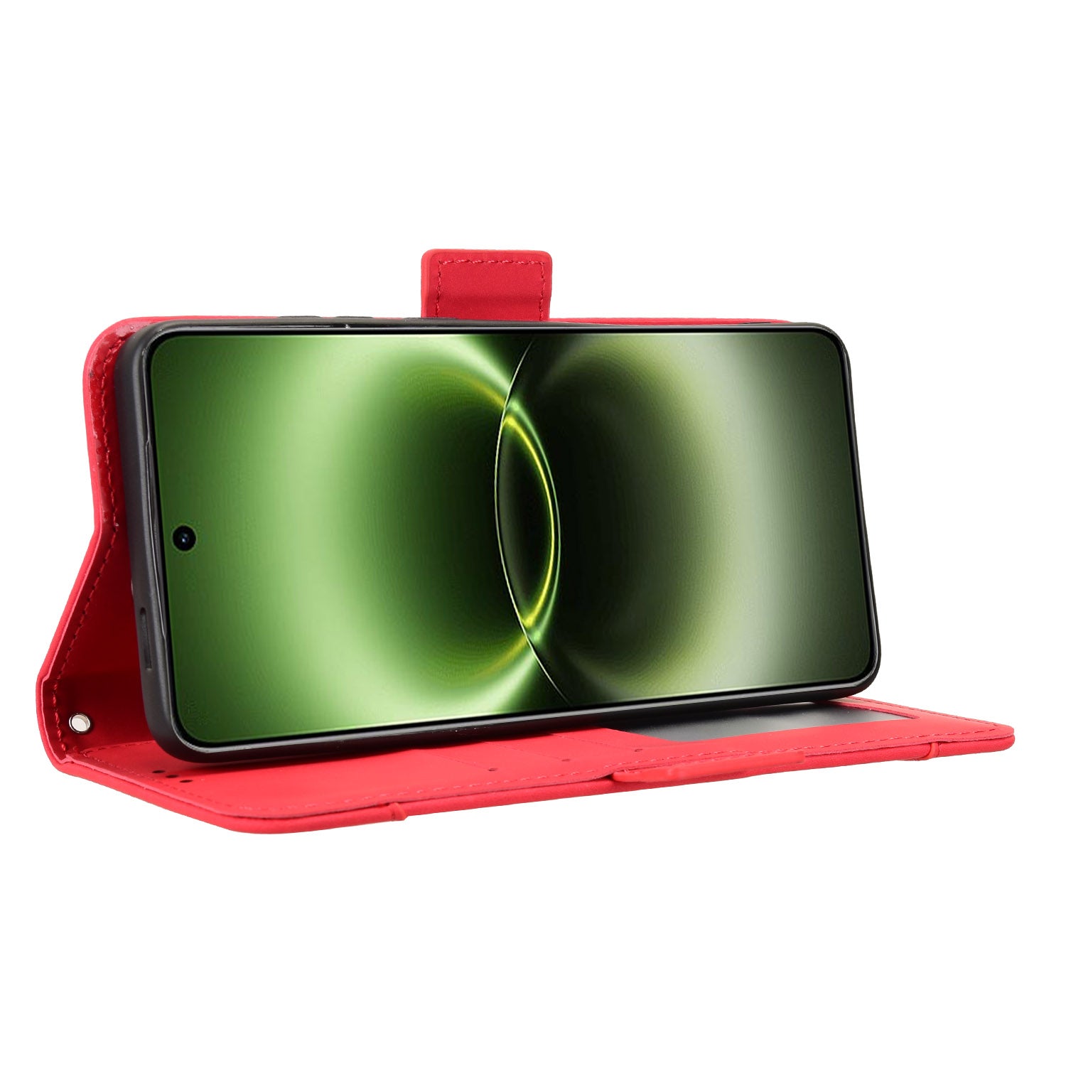 For vivo X300 Ultra 5G Leather Case Phone Wallet Cover with Multiple Card Slots - Red
