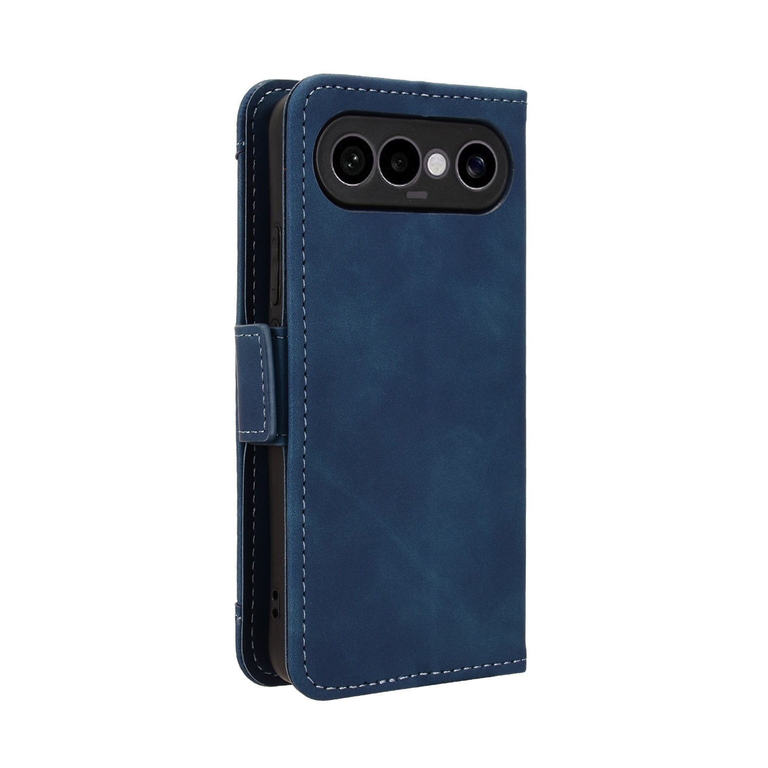 For vivo S50 Pro mini 5G / vivo X300 FE 5G Leather Case Phone Wallet Cover with Multiple Card Slots - Blue
