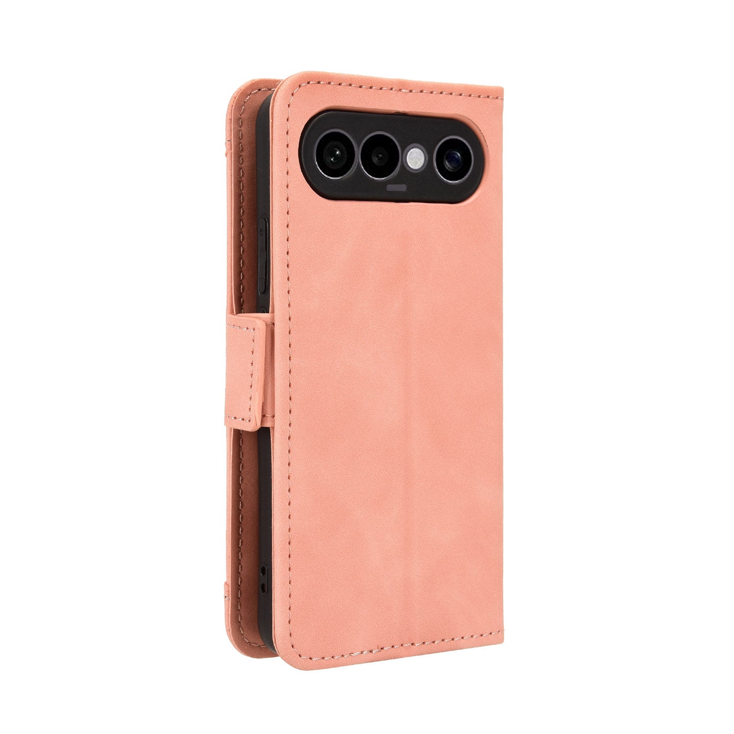 For vivo S50 Pro mini 5G / vivo X300 FE 5G Leather Case Phone Wallet Cover with Multiple Card Slots - Pink