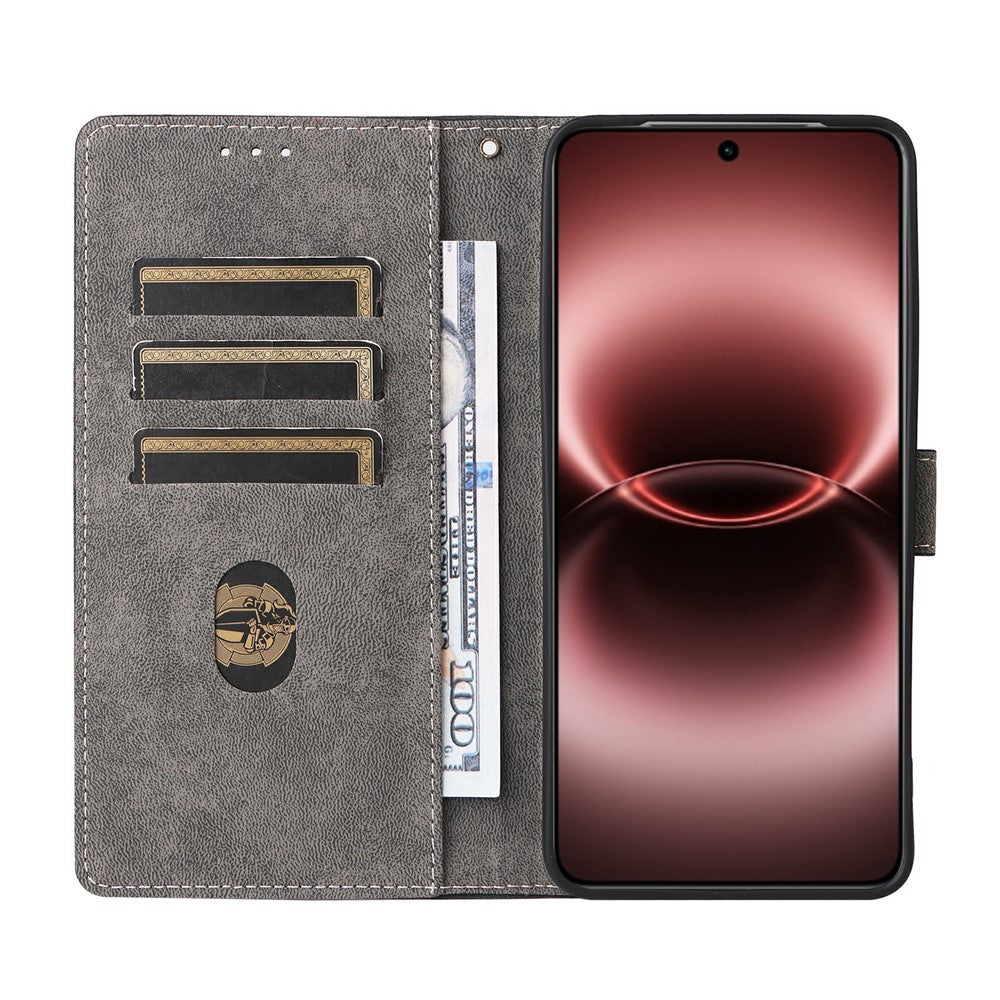 For vivo X300 Ultra 5G Case Wallet RFID Blocking PU Leather Phone Cover Stand with Strap - Purple