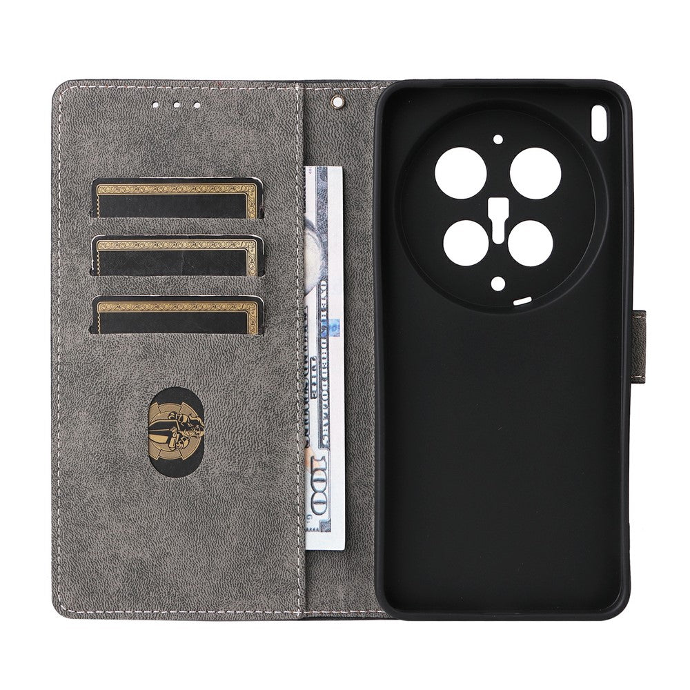 For vivo X300 Ultra 5G Case Wallet RFID Blocking PU Leather Phone Cover Stand with Strap - Purple