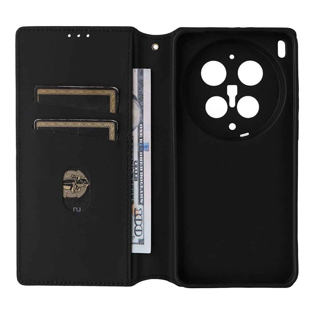 For vivo X300 Ultra 5G Case Wallet Rhombus Imprinted PU Leather Phone Cover - Silver