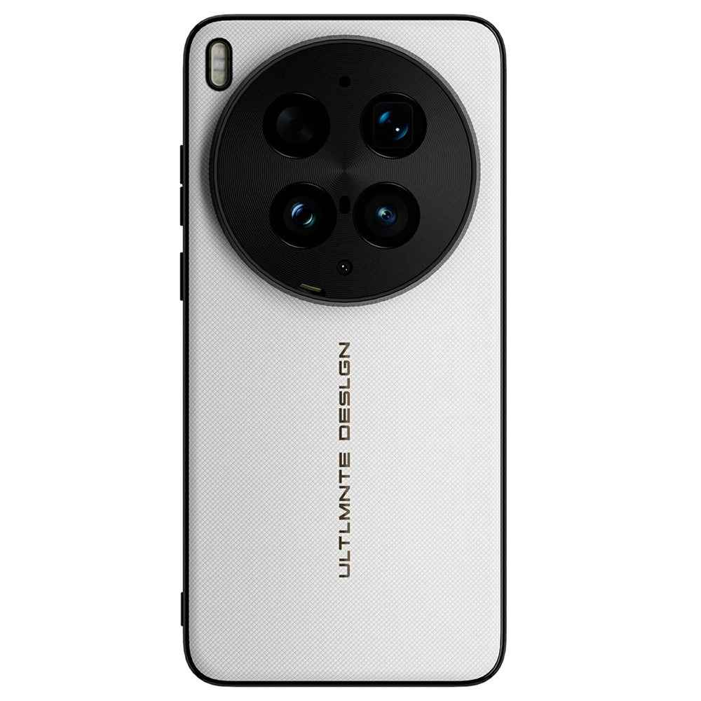 GKK For vivo X300 Ultra 5G Magnetic Case Woven Texture Leather PC Phone Cover - White
