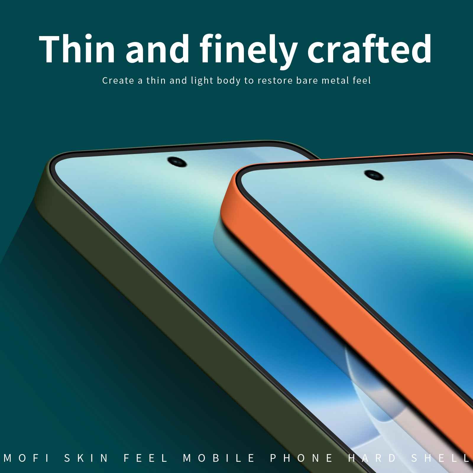 Mofi for vivo X300s 5G MOFI JK Qin Series Phone Case Skin-Touch Matte Anti-fingerprint Back Cover - Green