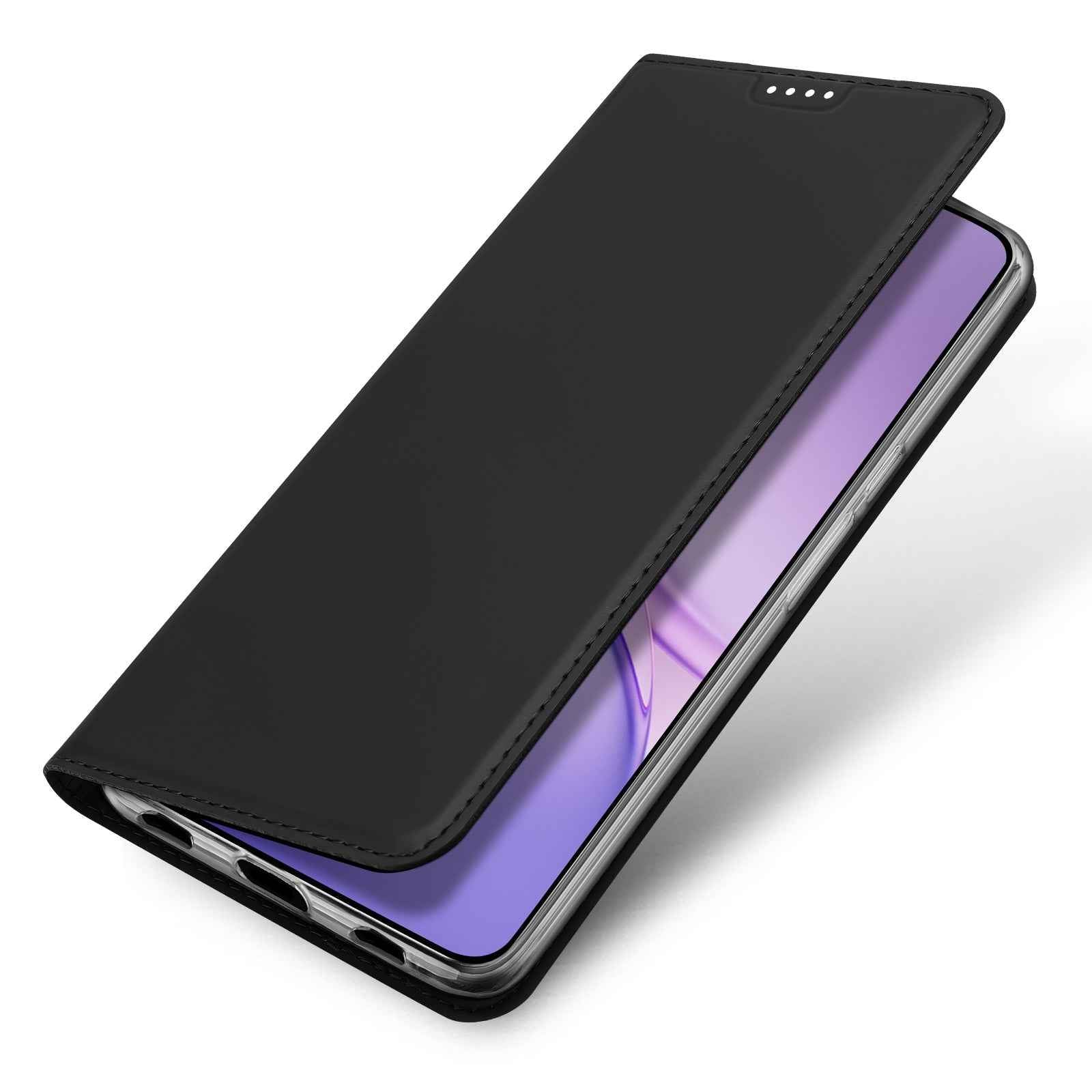 Dux Ducis for vivo S50 Pro mini 5G / vivo X300 FE 5G Case DUX DUCIS Skin Pro Series Leather Stand Cover Card Holder - Black