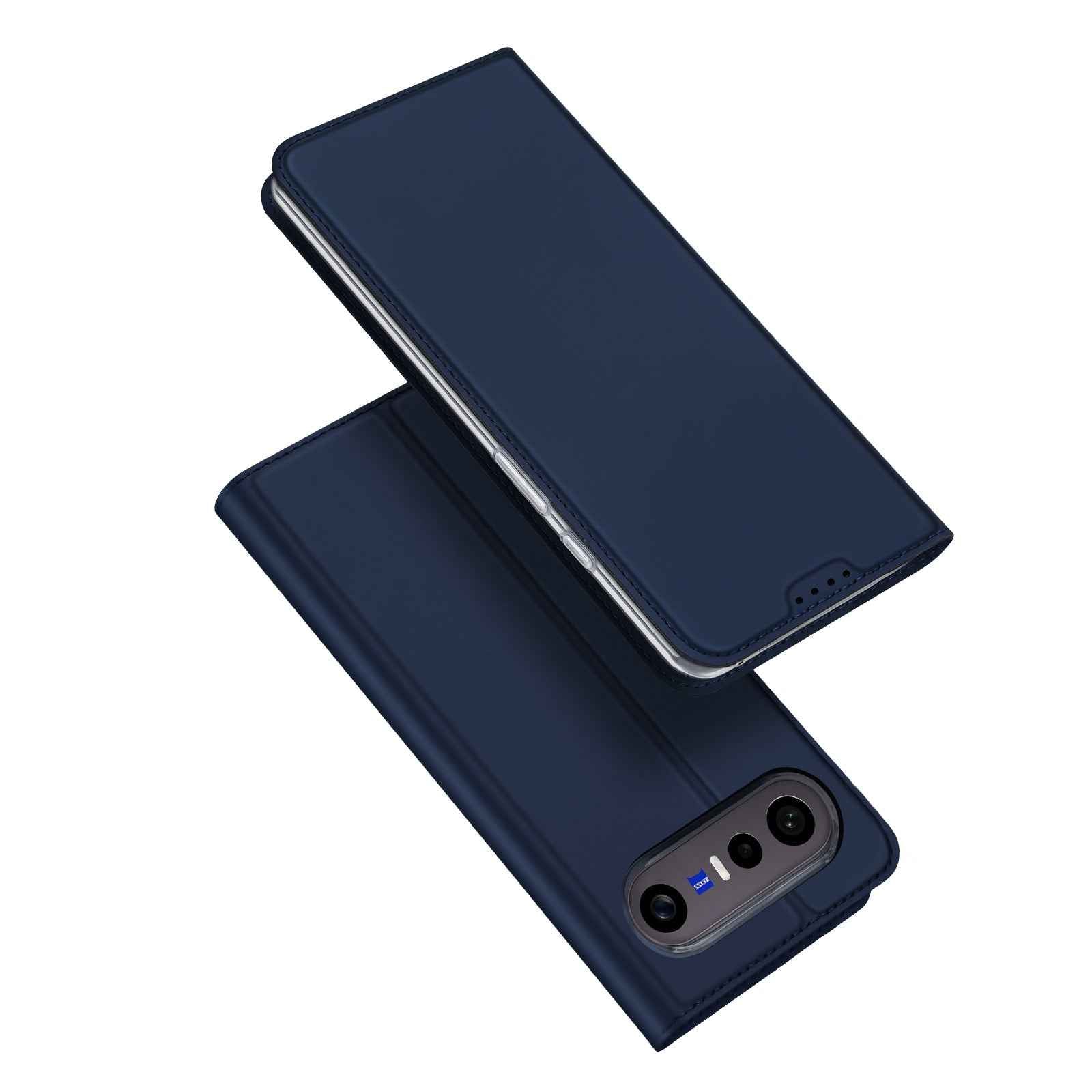Dux Ducis for vivo S50 Pro mini 5G / vivo X300 FE 5G Case DUX DUCIS Skin Pro Series Leather Stand Cover Card Holder - Blue
