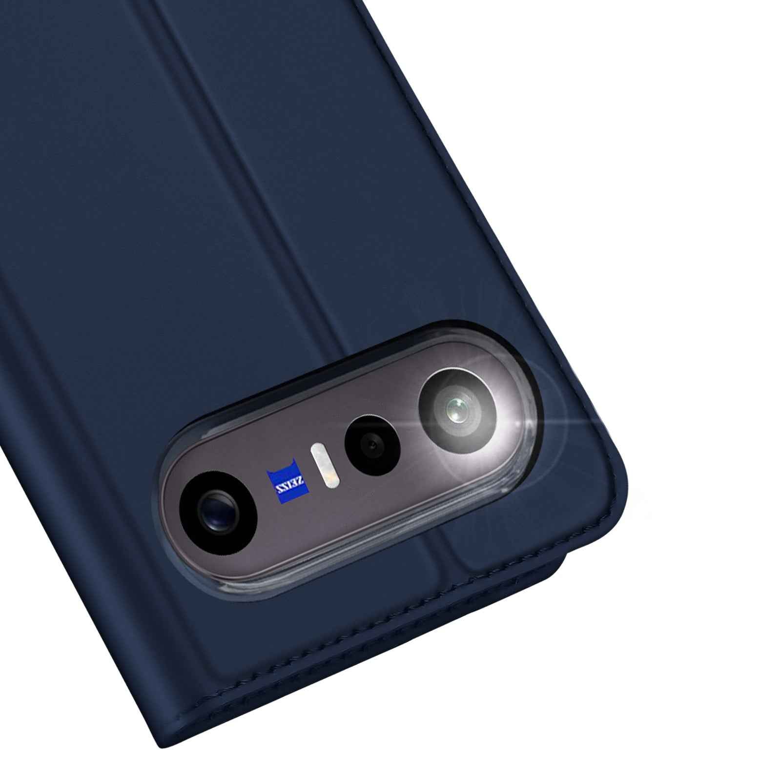 Dux Ducis for vivo S50 Pro mini 5G / vivo X300 FE 5G Case DUX DUCIS Skin Pro Series Leather Stand Cover Card Holder - Blue