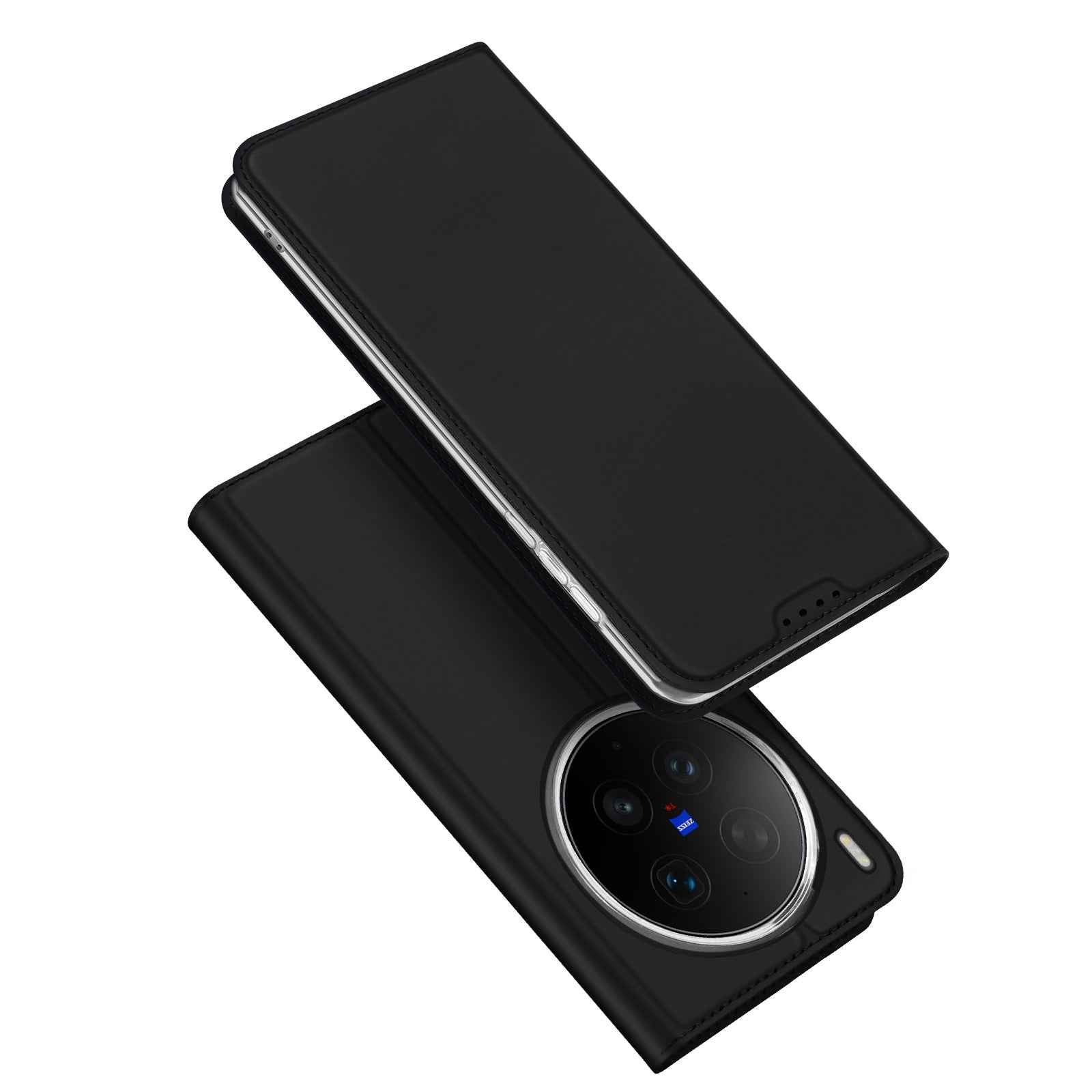 Dux Ducis for vivo X300 Ultra 5G Case DUX DUCIS Skin Pro Series Leather Stand Cover Card Holder - Black