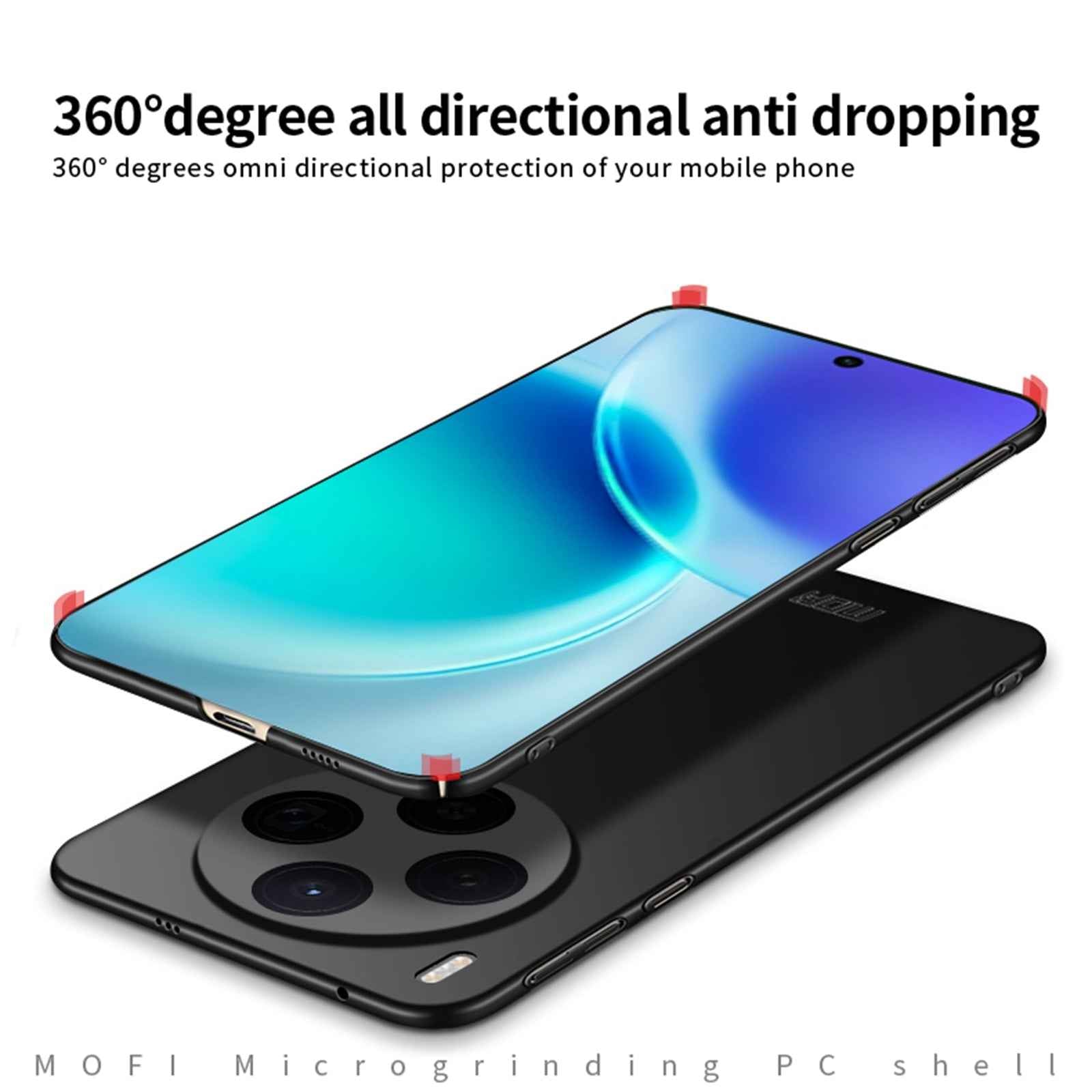 Mofi for vivo X300 5G Phone Case MOFI Shield Matte Series Ultra Slim PC Protective Cover - Red